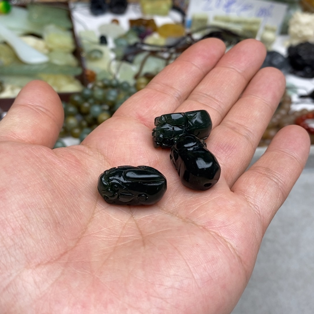 岫玉纯天然岫玉挂件戒指，假一赔十未镶嵌