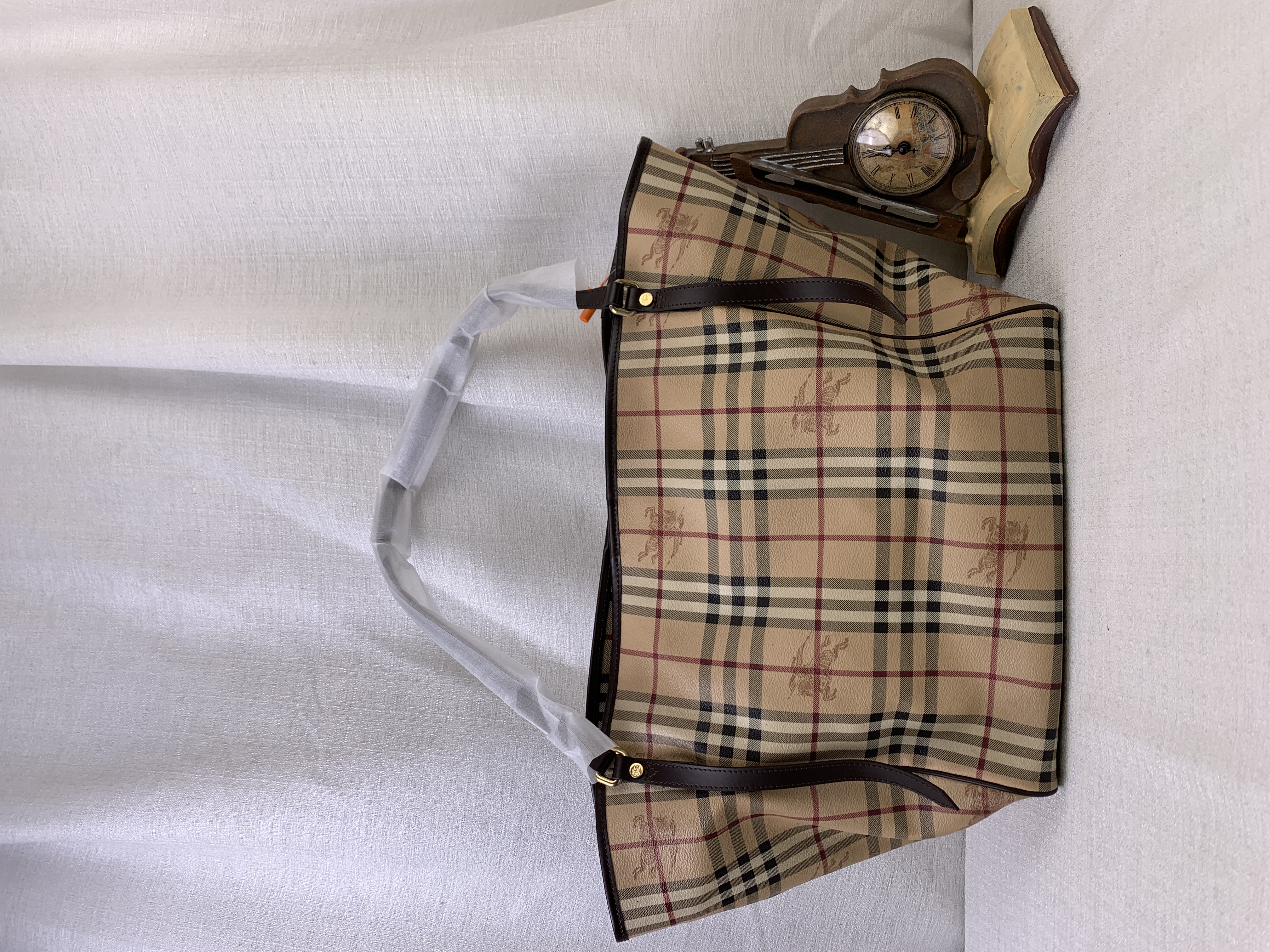 修复品BURBERRY/战马格纹单肩托特包/ZH11902005/2005