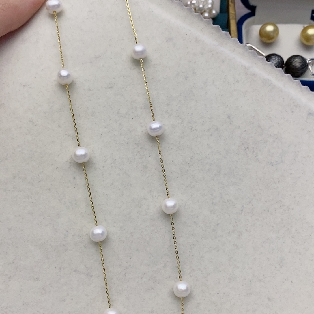 【闪购商品】淡水珍珠颈饰银S925镶嵌2