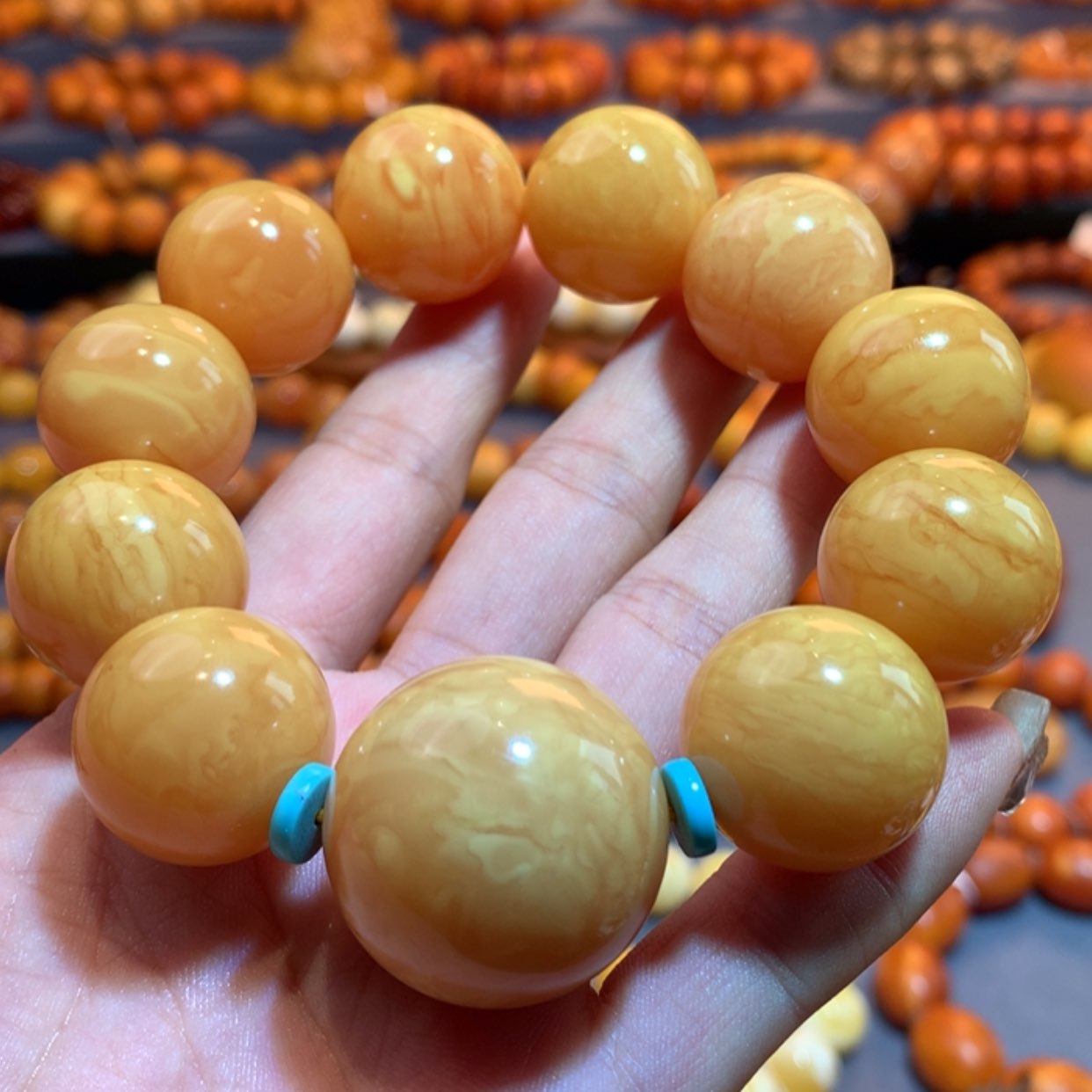 【闪购商品】未镶嵌琥珀手链蜜蜡