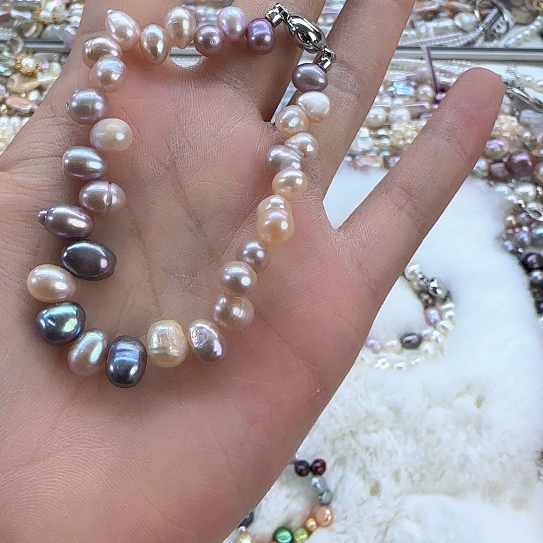 未镶嵌项链定制多样性发货发其一347淡水珍珠