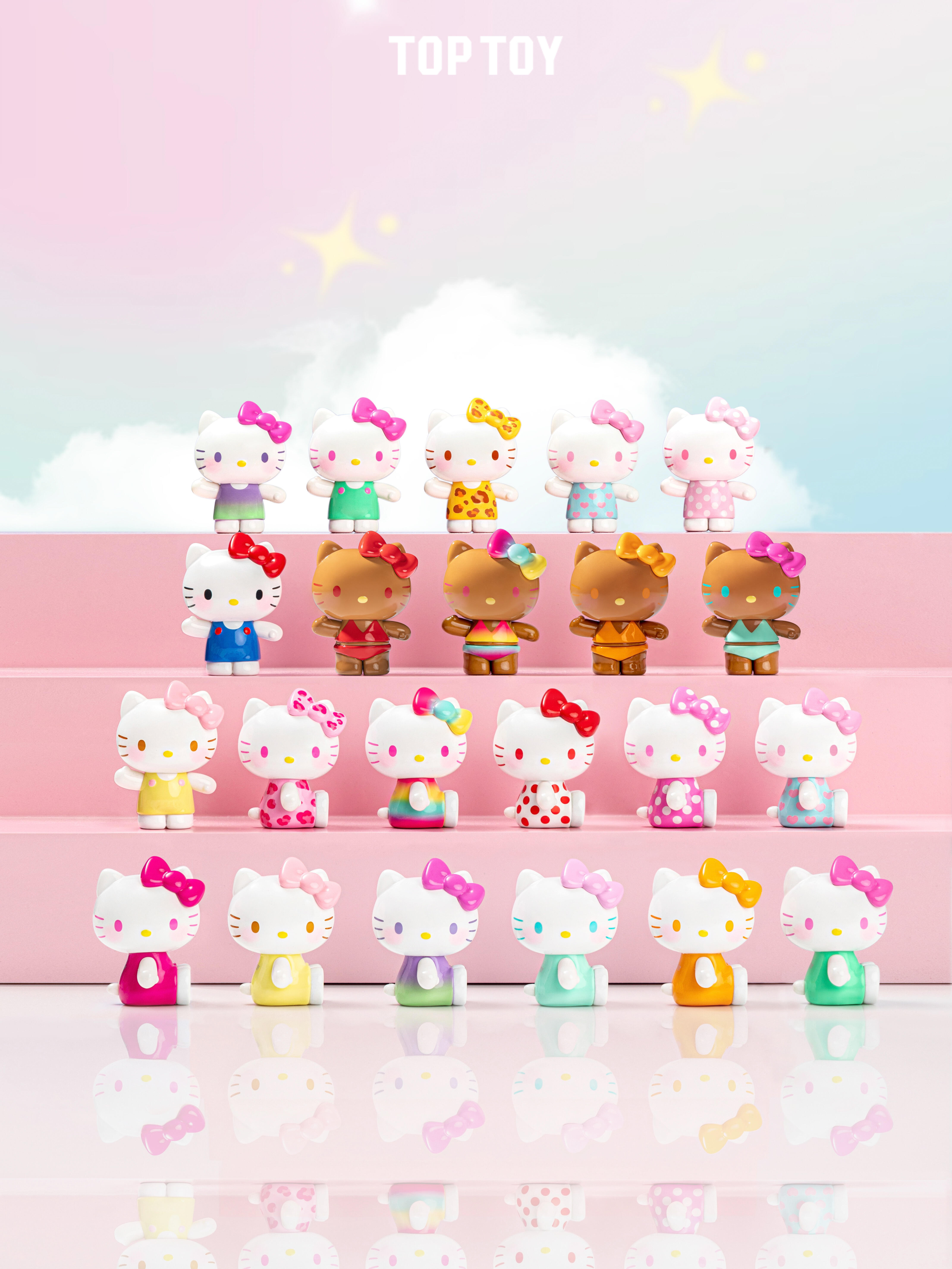 【拆盒】Hello Kitty夏日彩虹糖系列萌粒盲盒