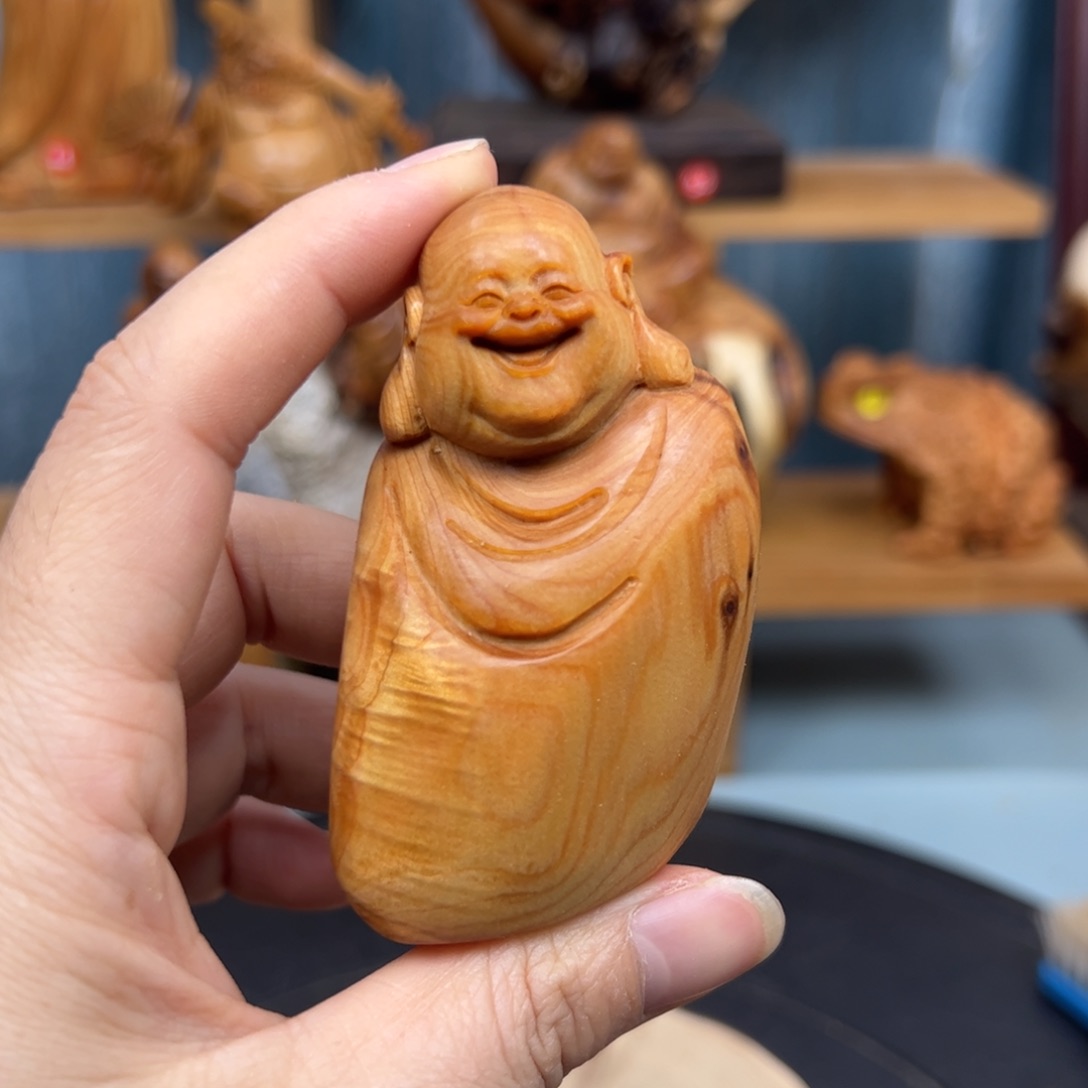 木崖柏木摆件手把件