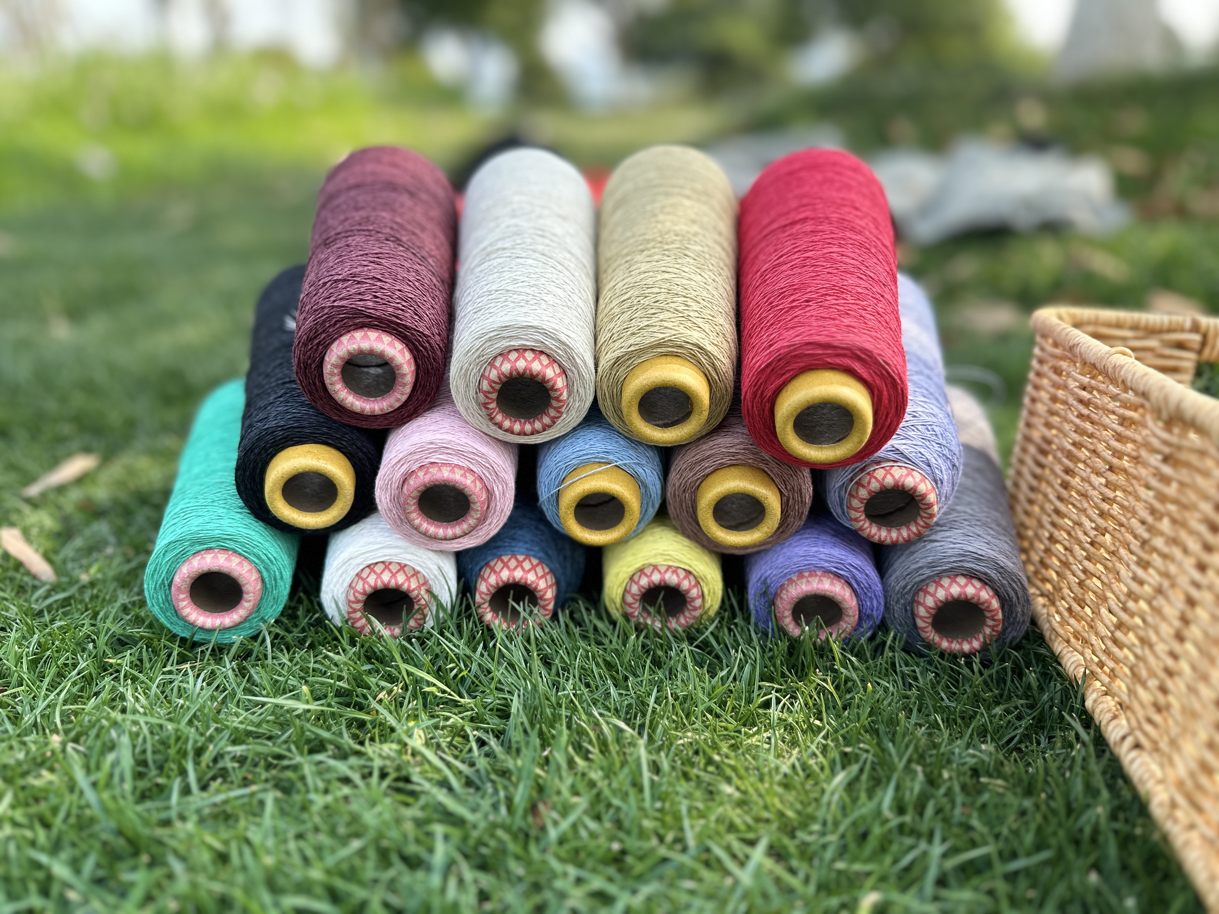 进口和纸纱可机洗 100%生物纤维可降解  透气吸湿 （标价：100克）