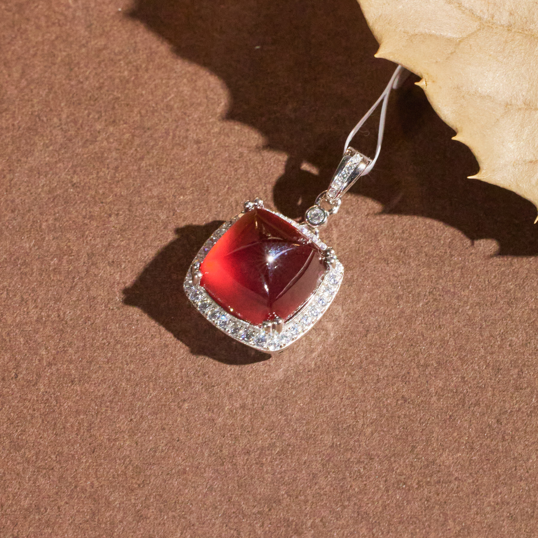 【歪歪】糖塔*芬达石吊坠*S925镶嵌W8628