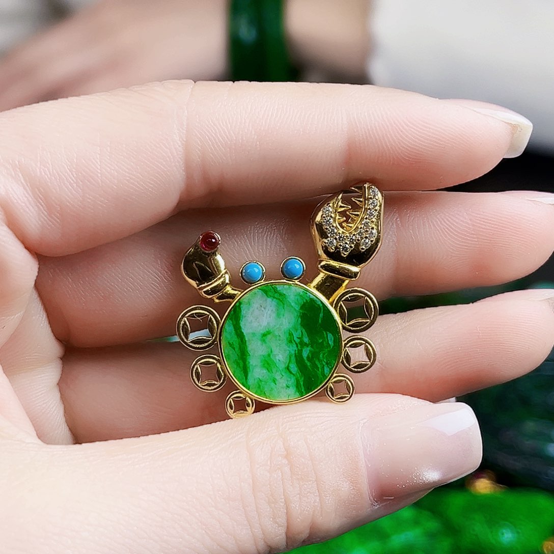 颈饰银S925镶嵌翡翠多样性