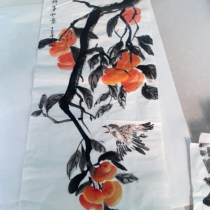 国画四尺四开手绘作品