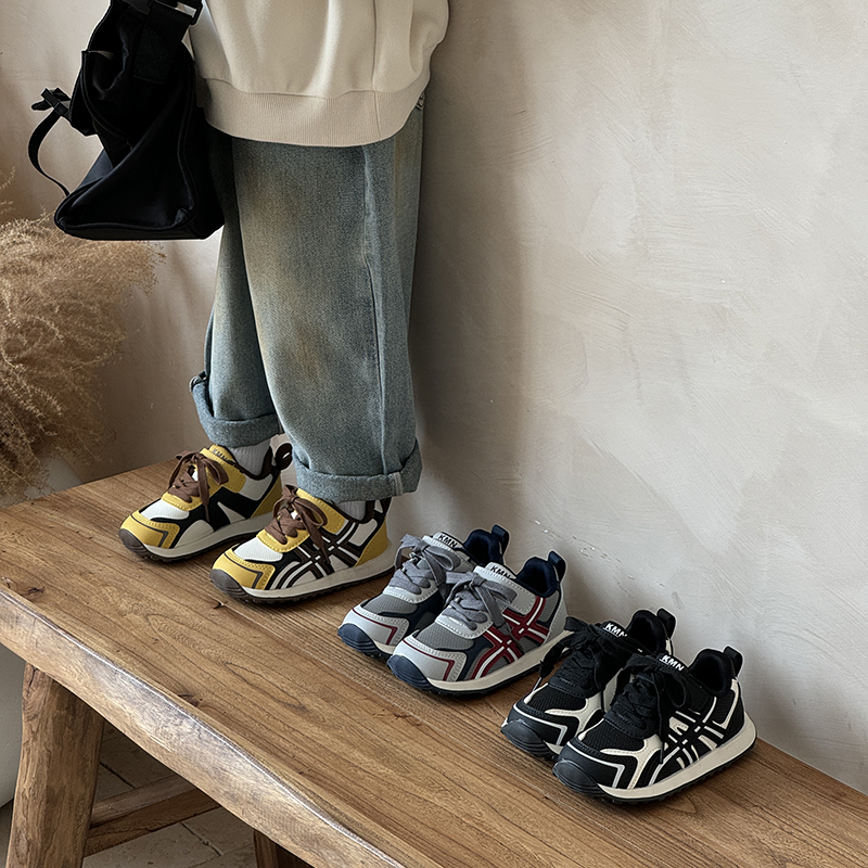 儿童宝宝鞋2025秋季新款男童运动鞋软底防滑女童阿甘鞋