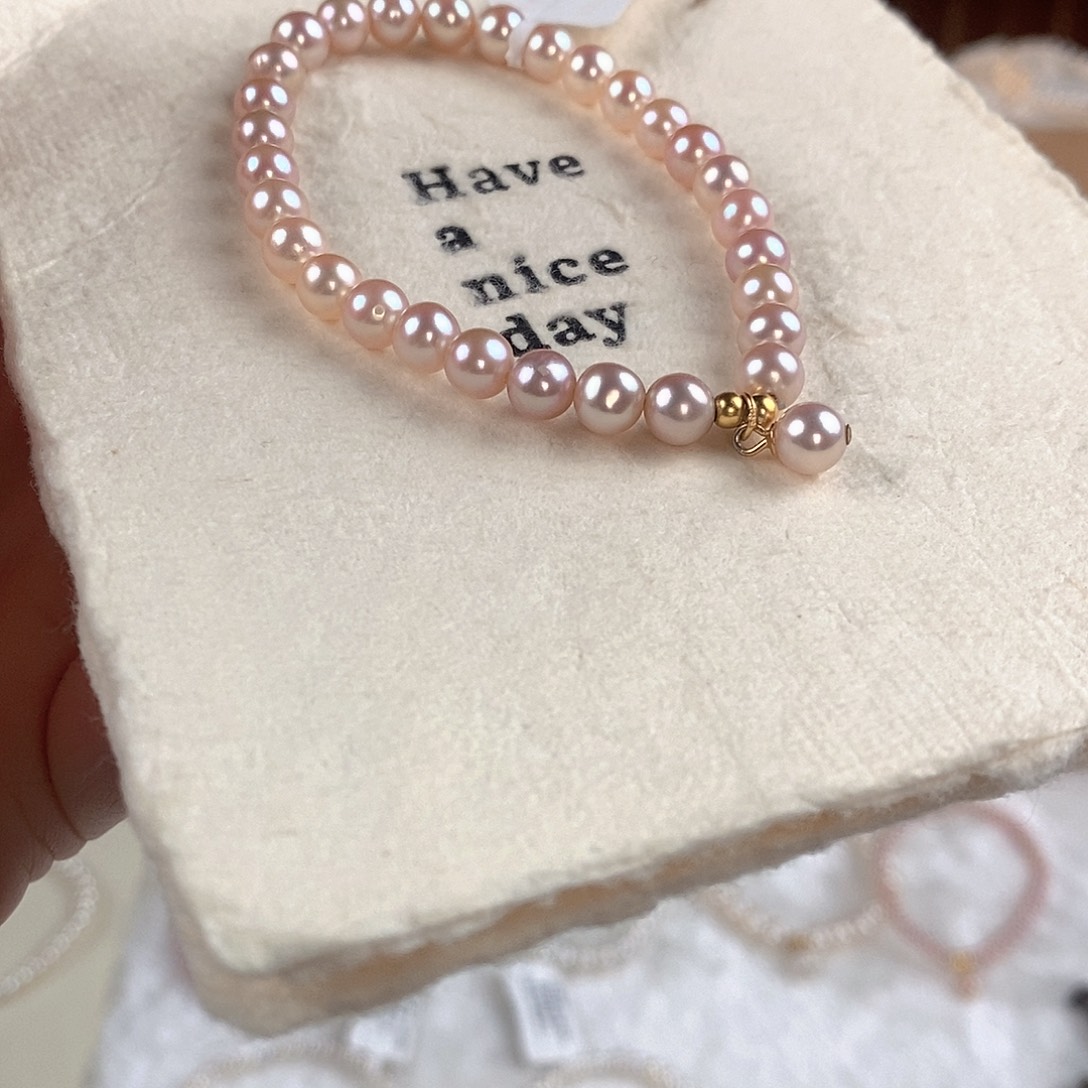 手绳淡水珍珠银S925镶嵌