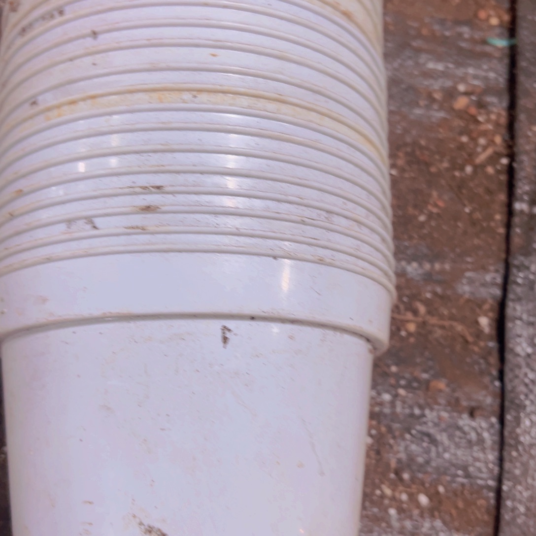 塑料白色矮胖盆15口径9厘米高 18个