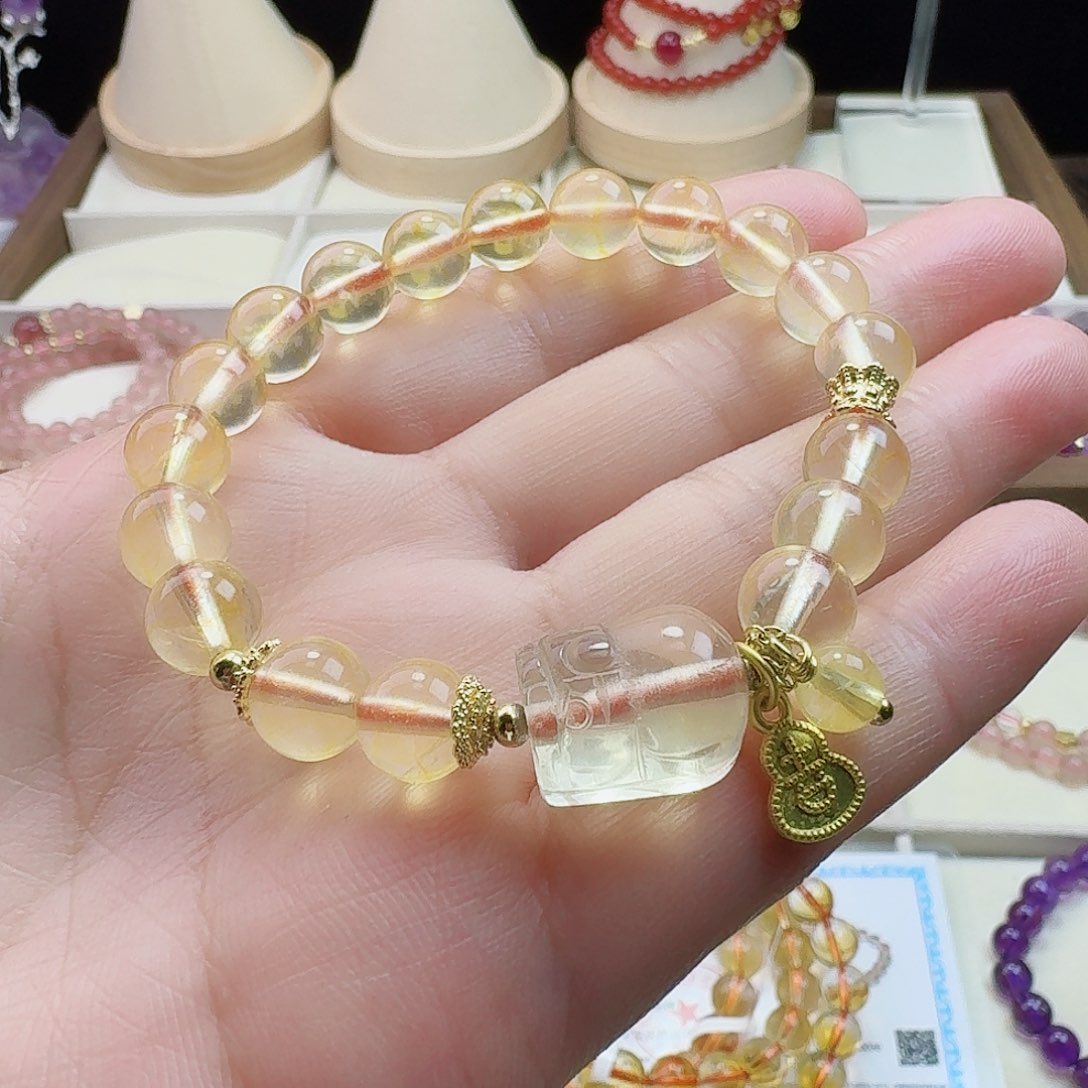 水晶手链未镶嵌黄水晶