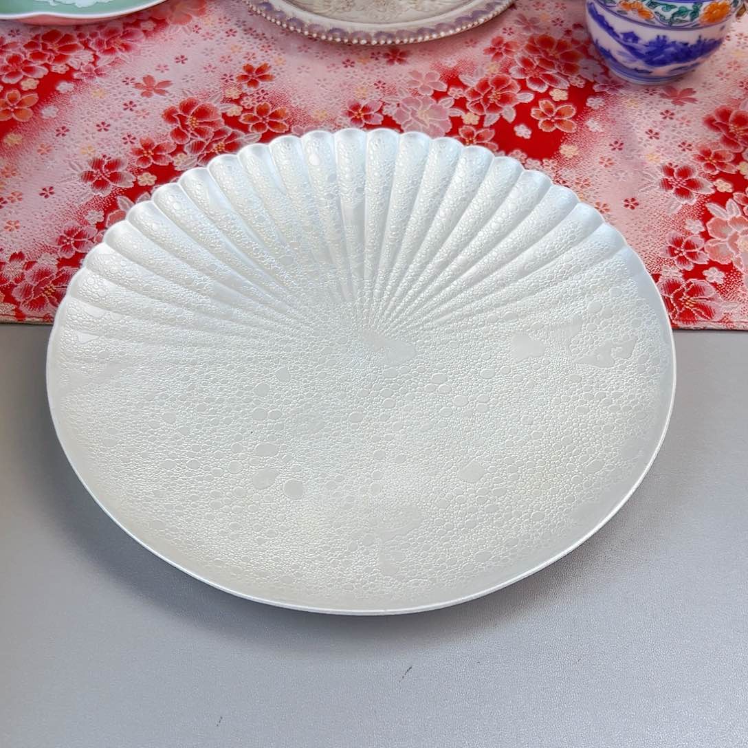 他家茶具瓷器真美！22.5cm 