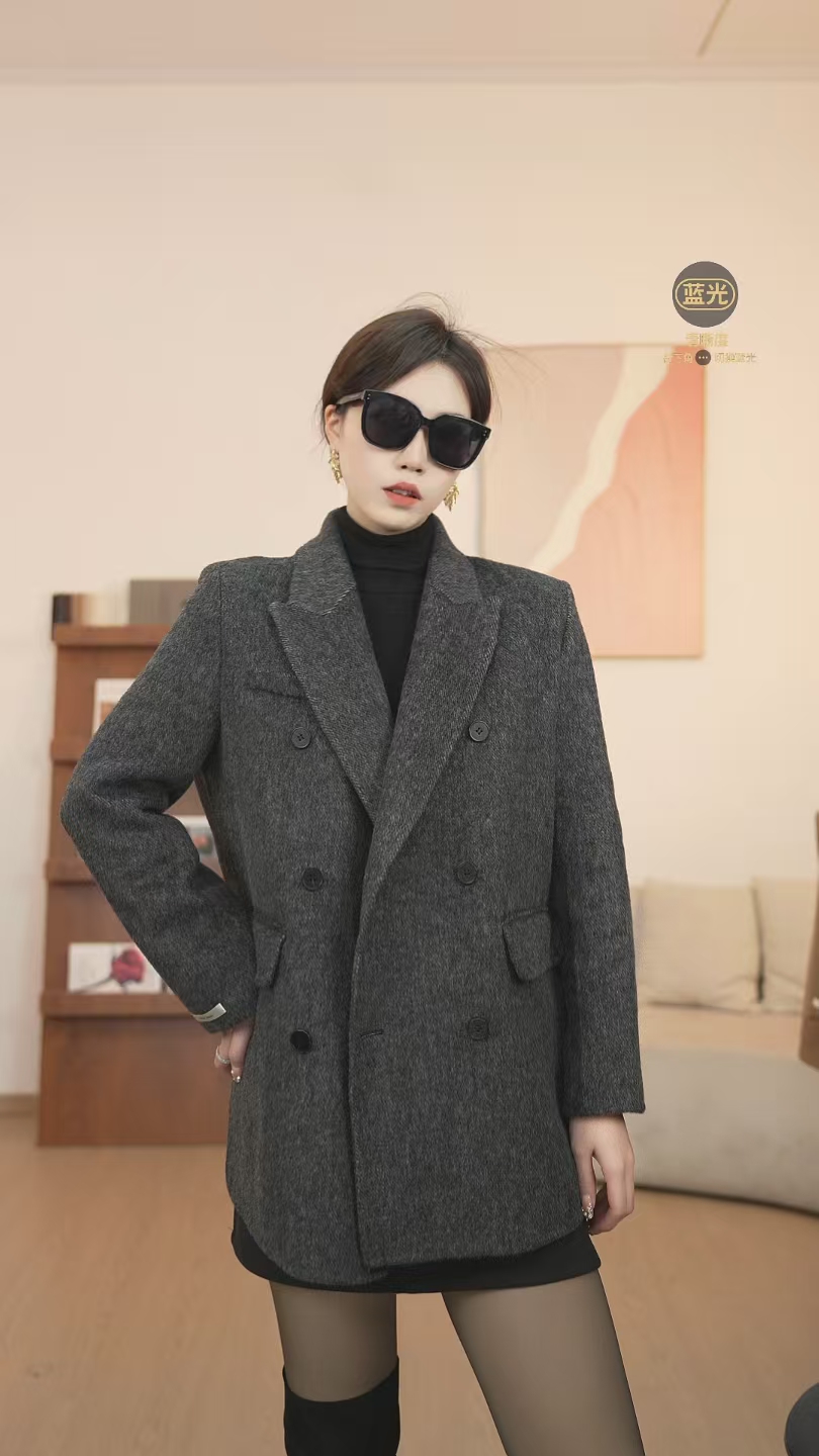 DASHU2025新款西装大衣一手长时尚休闲百搭