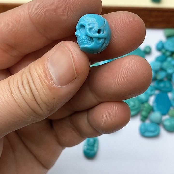 绿松石珠宝奇石未镶嵌