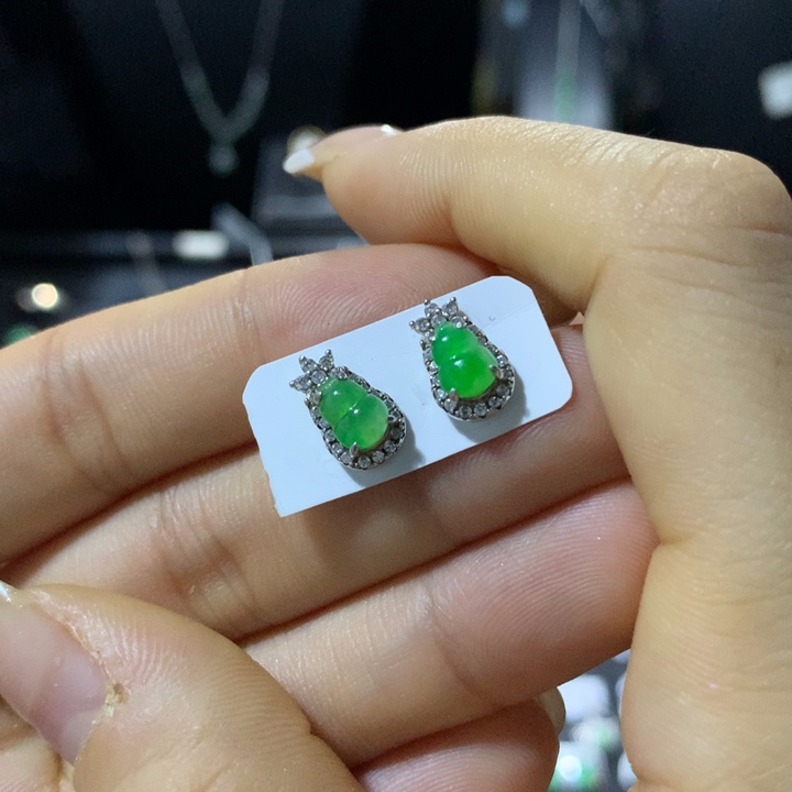 翡翠银S925镶嵌戒指