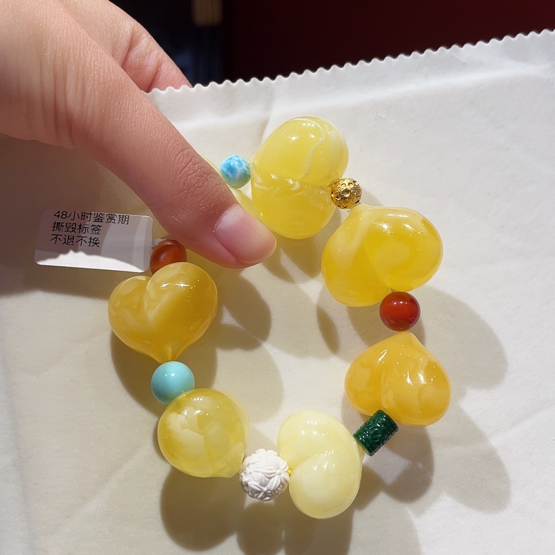 蜜蜡未镶嵌手串蜜蜡