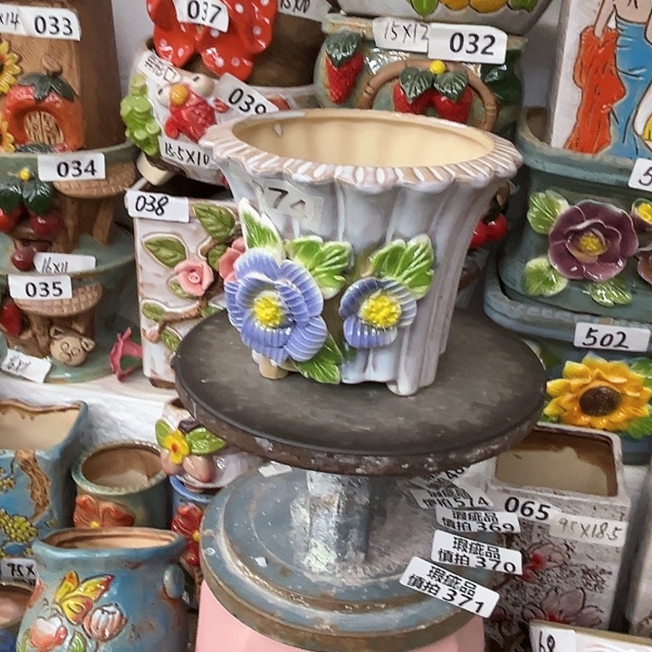 粗陶材质多肉花盆