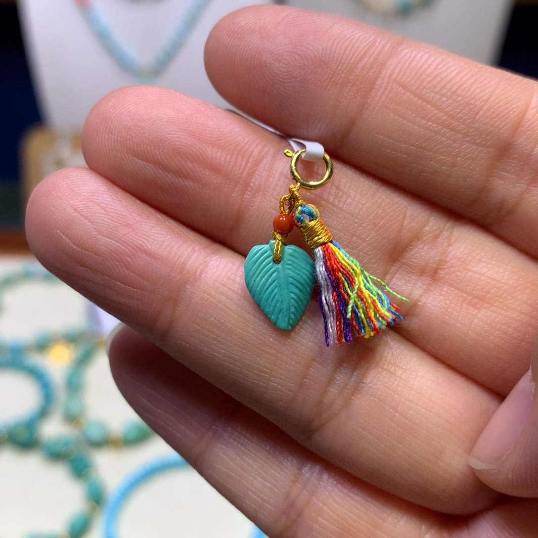 南红玛瑙银S925镀金镶嵌挂件