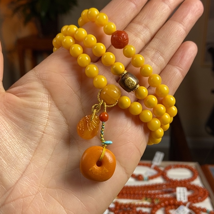 琥珀手链未镶嵌蜜蜡手串7