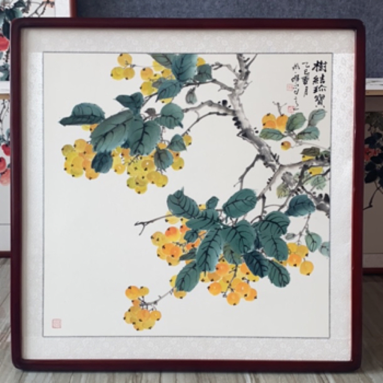 孙艺群老师纯手绘作品：带框83×83厘米
