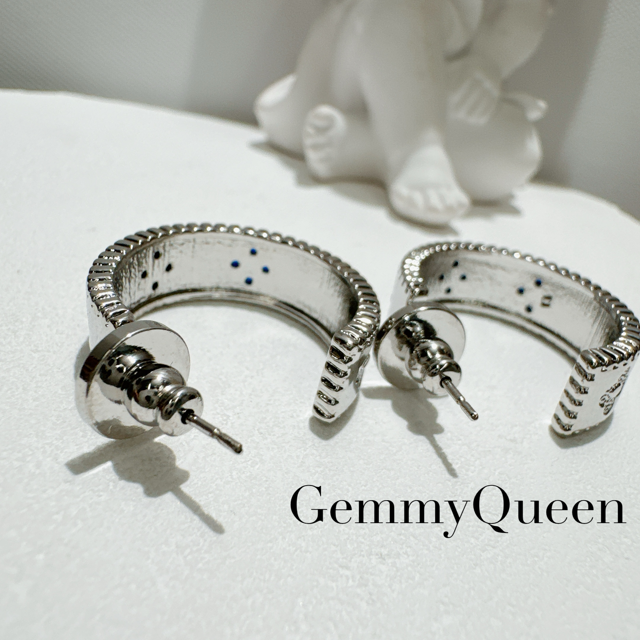 铜合金合成锆石耳饰 GemmyQueen高定耳环GQ01140