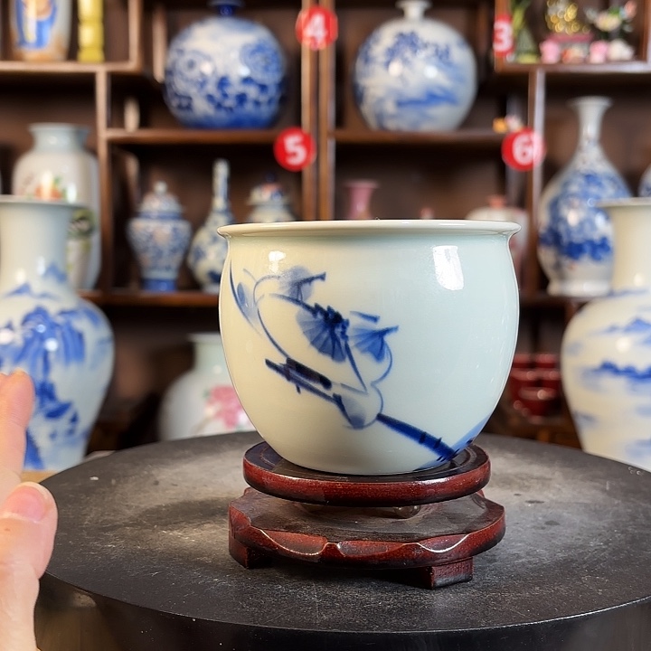 陶瓷景德镇陶瓷手绘水缸