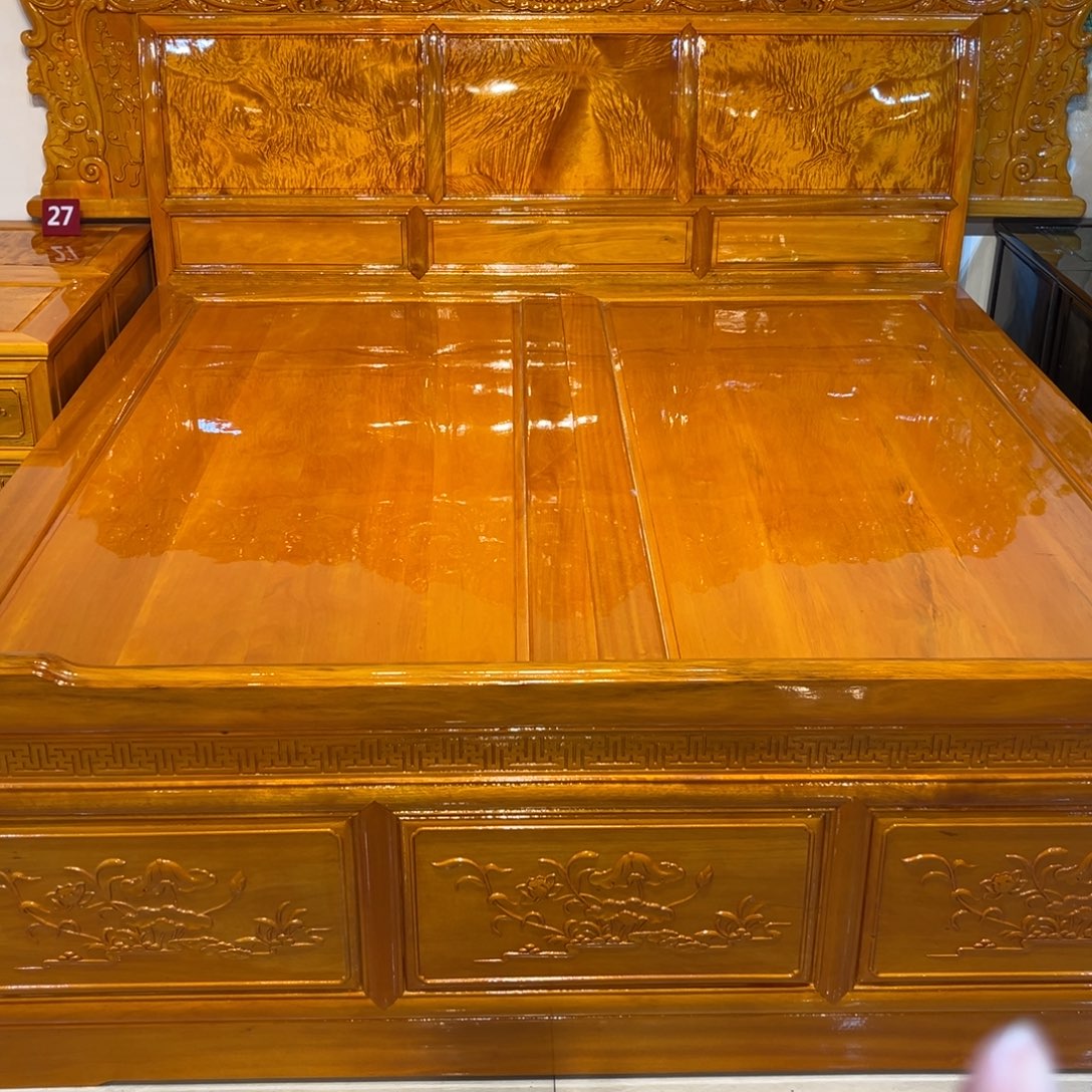 皇***商金丝楠高低床3件套