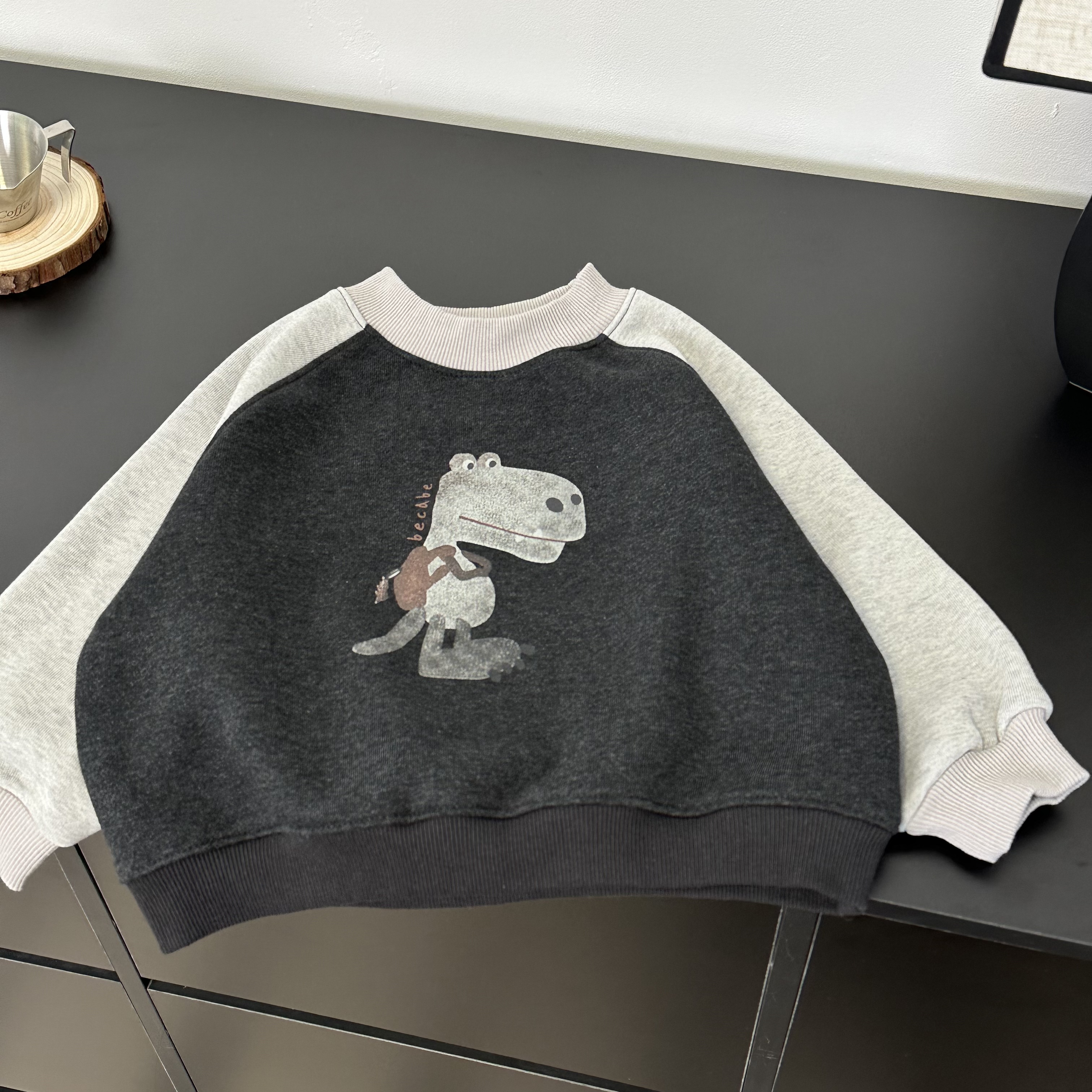 【韩系加绒恐龙卫衣】男童加厚休闲卫衣2025新款童装儿童冬季上衣潮