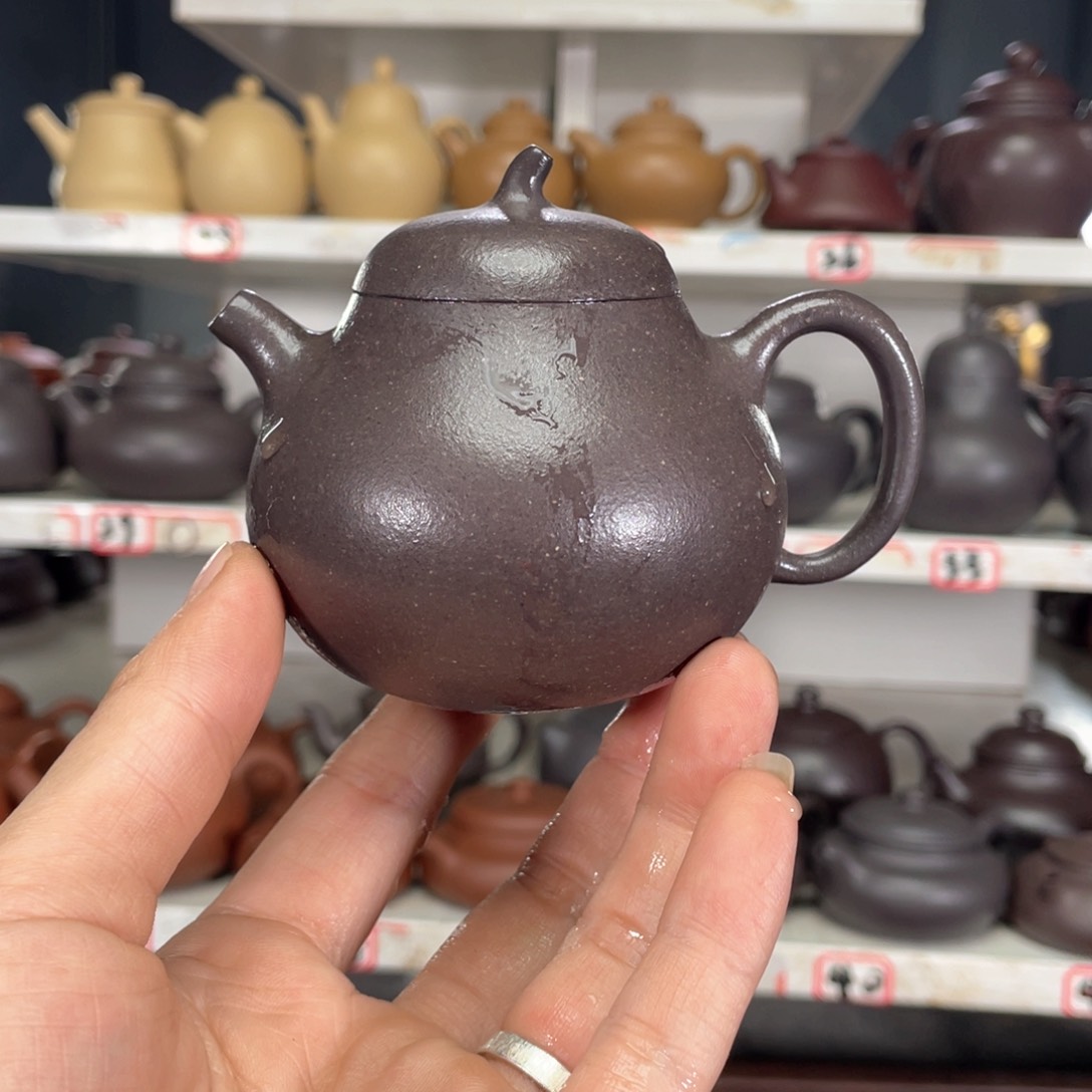 段泥茶壶天青半手工170毫升