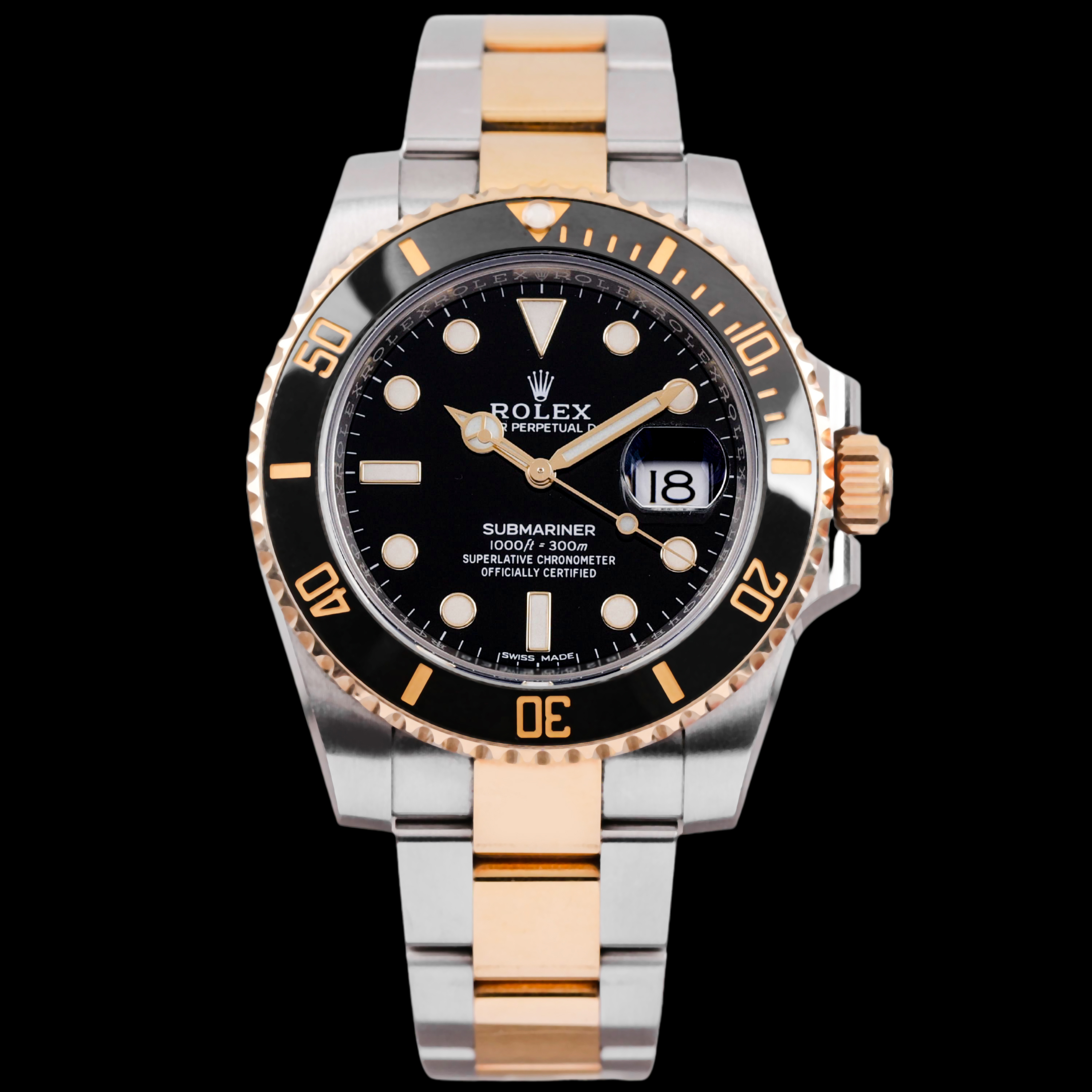99新 Rolex/劳力士 24年全套 潜航者型116613 表径40mm