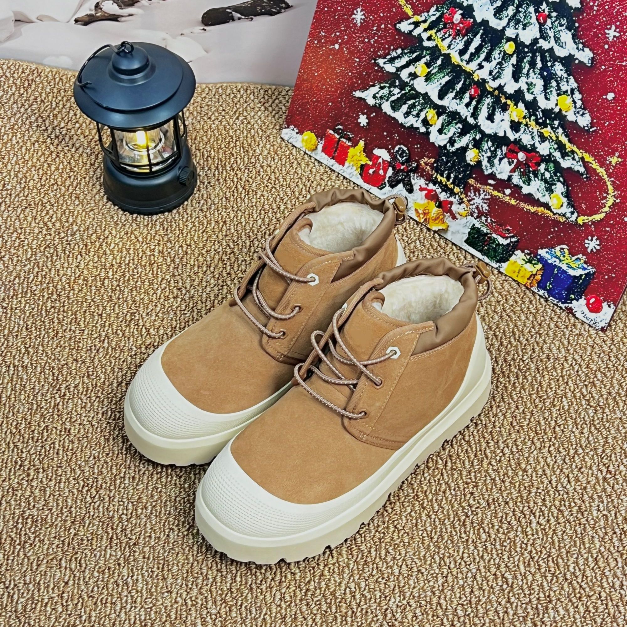 高帮-羊皮毛一体雪地靴-psl