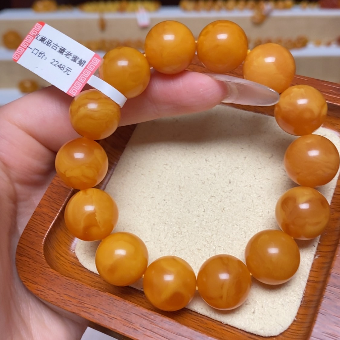 【闪购商品】未镶嵌蜜蜡手链手串