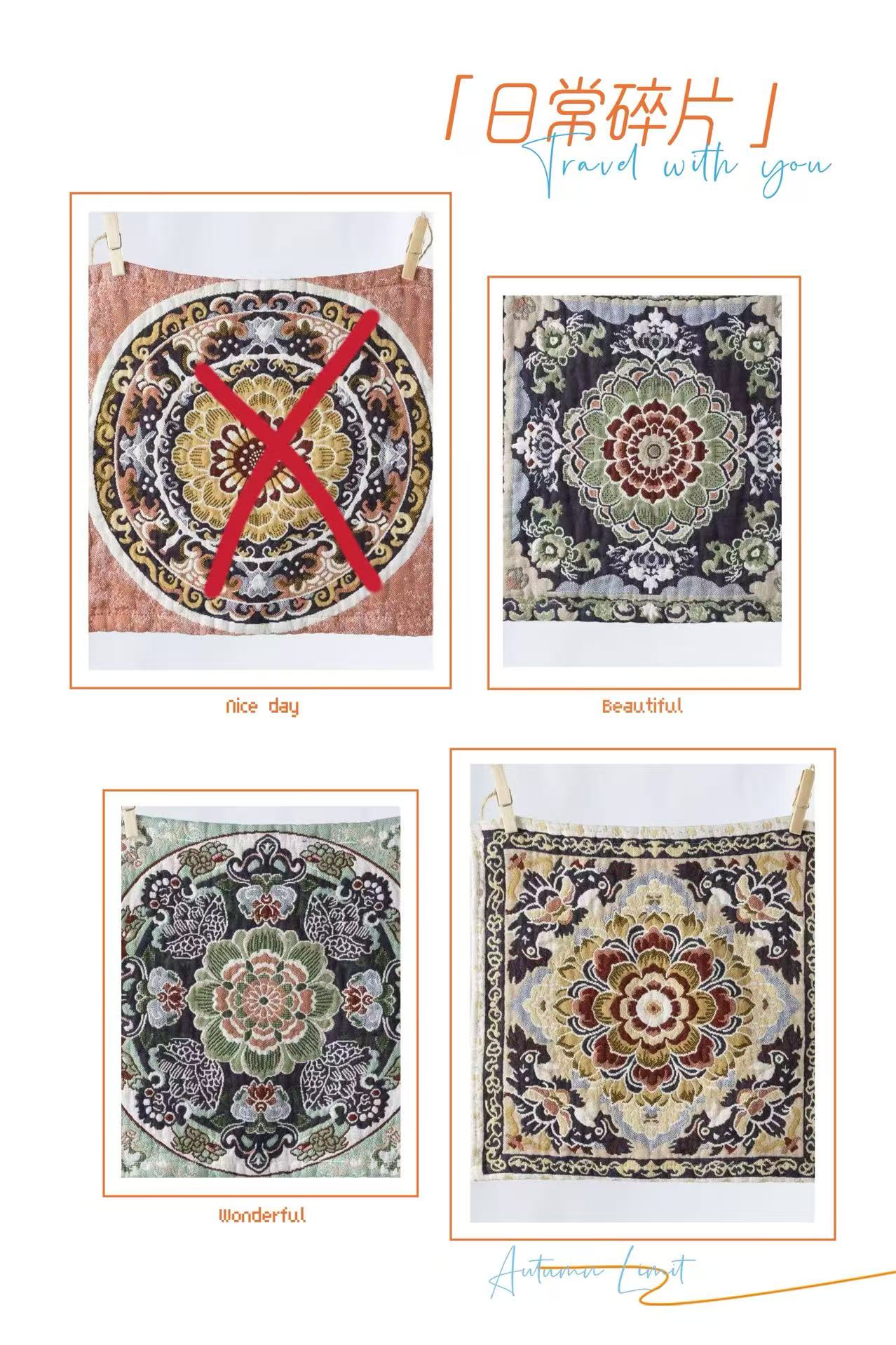 花卉系列 35x35全棉家用小毛巾 纯棉纱布A类吸水家用3条装