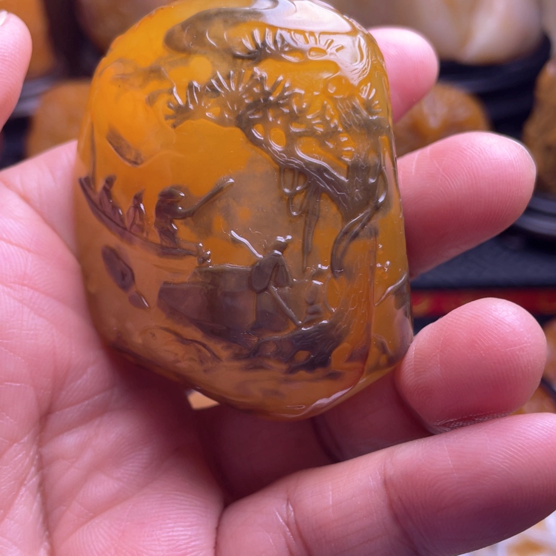 寿山石印石福*升寿山石雕刻艺术设计作品