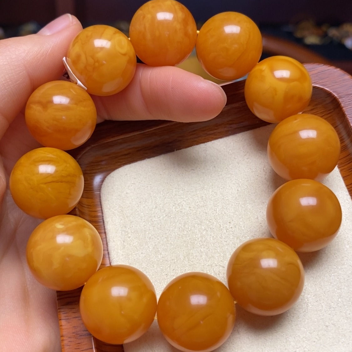 【闪购商品】蜜蜡手链未镶嵌手串