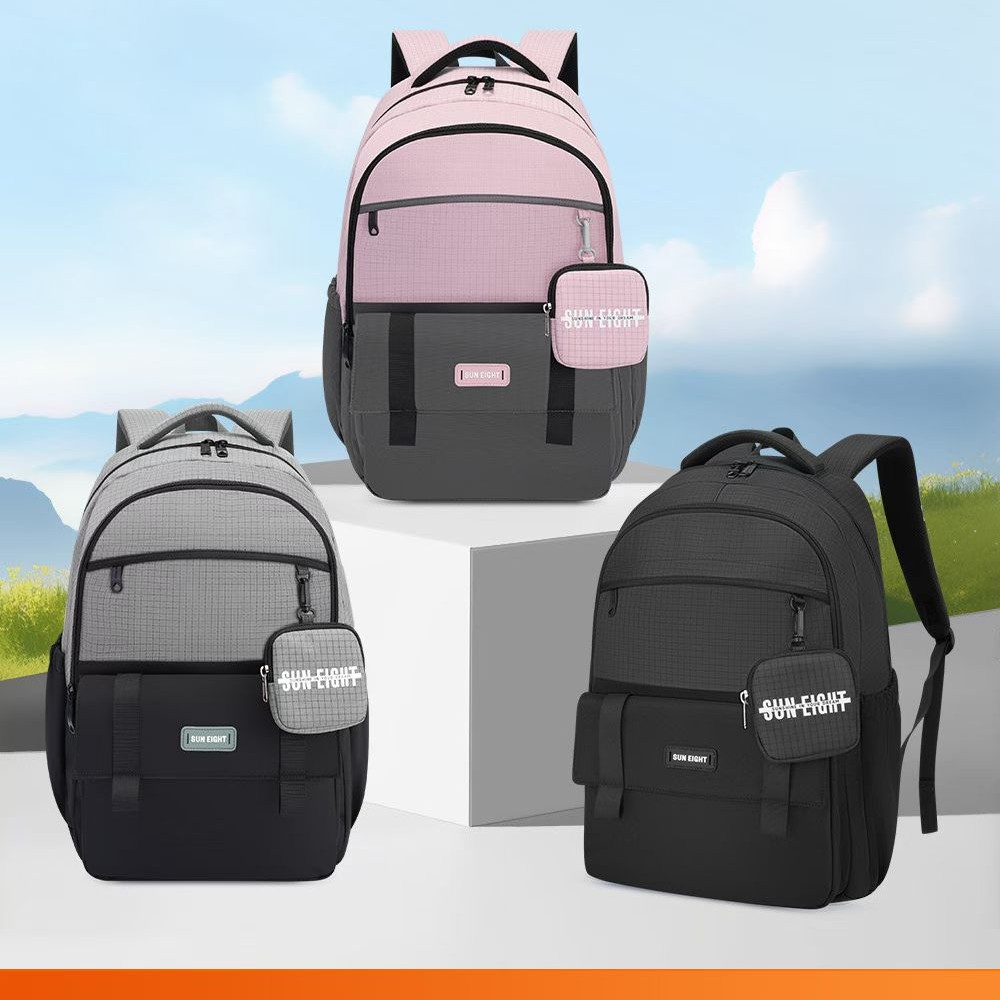 2026新款阳光8点初中 高中生 护脊减负防水耐磨双肩包