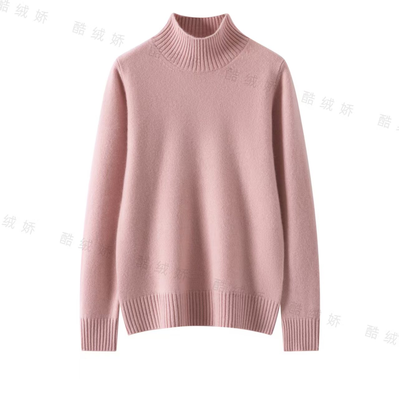 【超舒适】100%山羊绒加厚半高领长袖百搭洋气羊绒衫