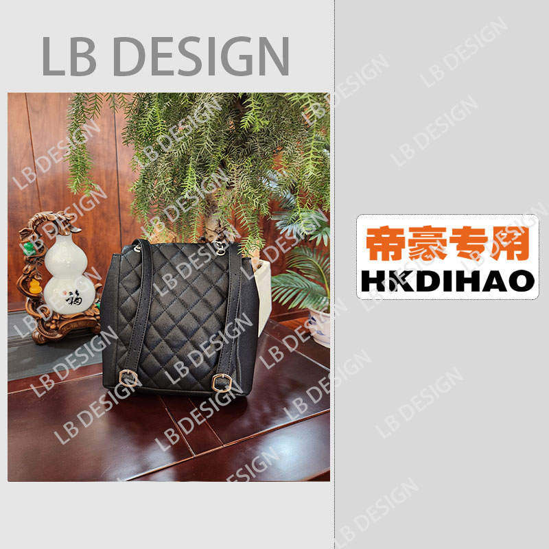 DESIGN【韩帝豪3860杜马双肩包23CM】手工打造真皮高端定制女士包