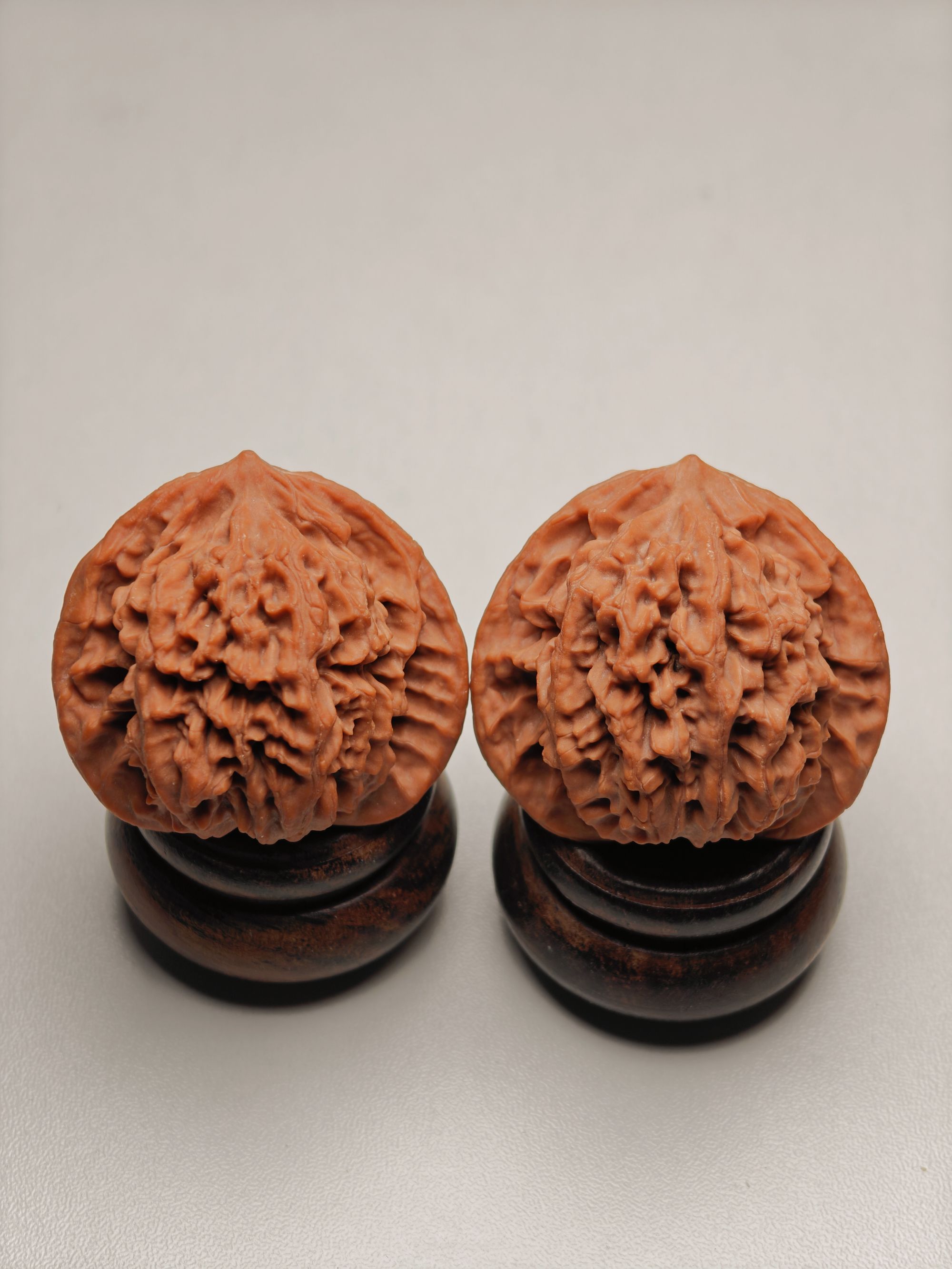 【收藏对】蟠龙纹-边42.8差尺-文玩核桃把件