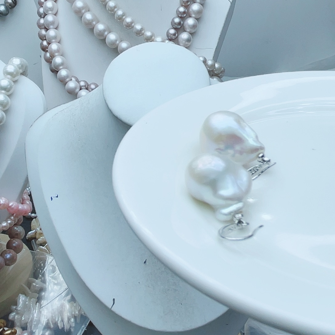 淡水珍珠颈饰钛钢