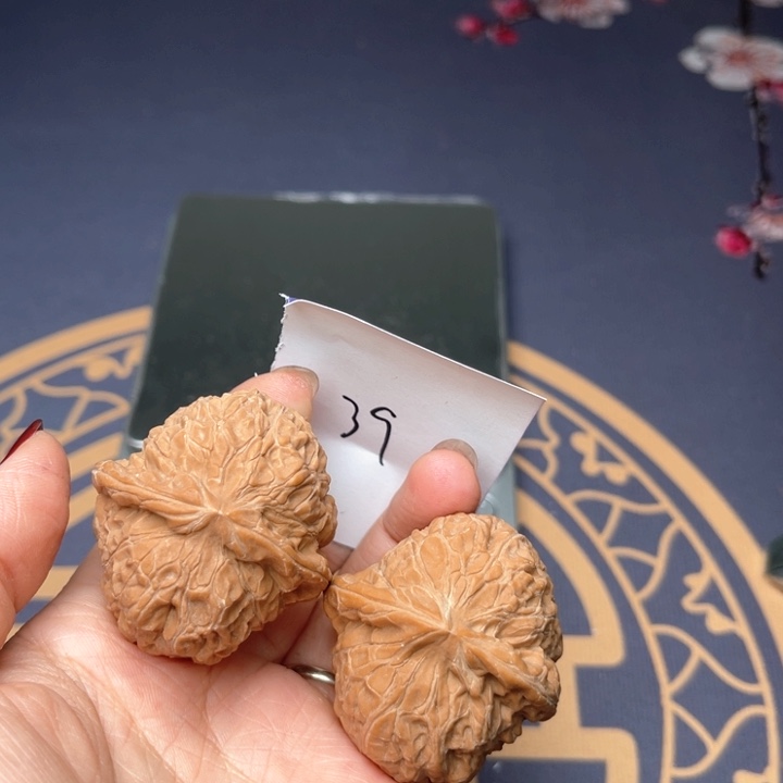文玩核桃把件40南瓜墩