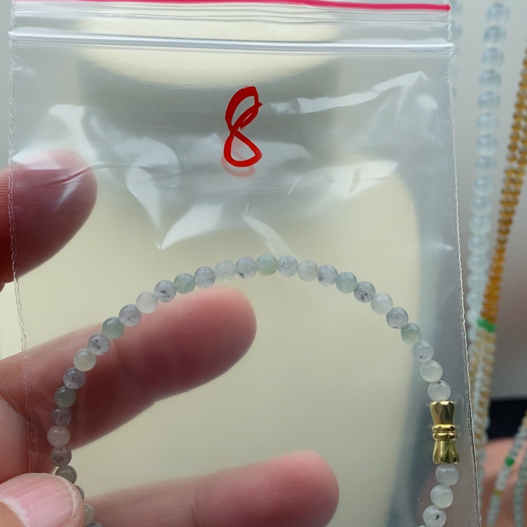 定制翡翠未镶嵌翡翠珠链