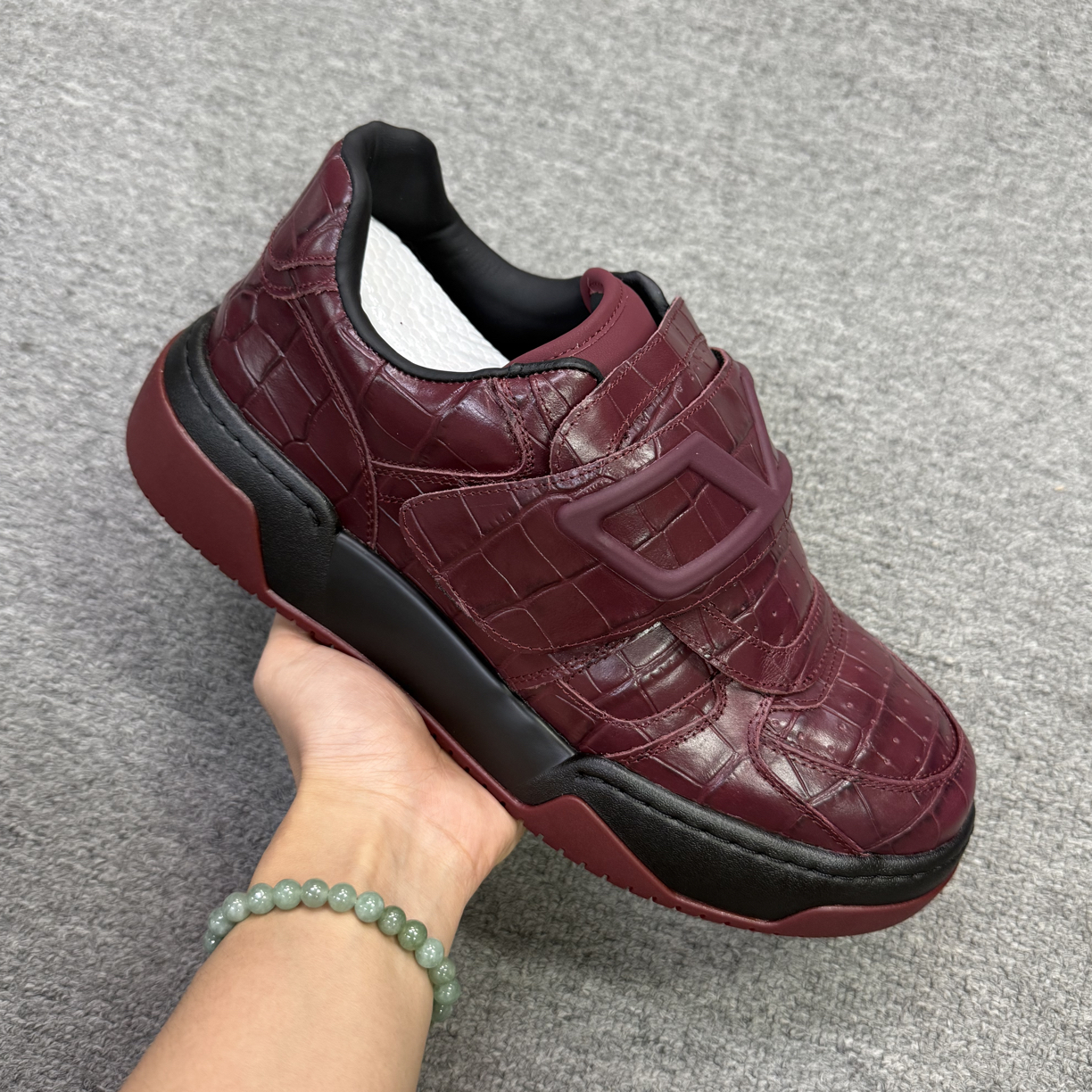 8396-9-酒红-稀有皮-男士休闲鞋