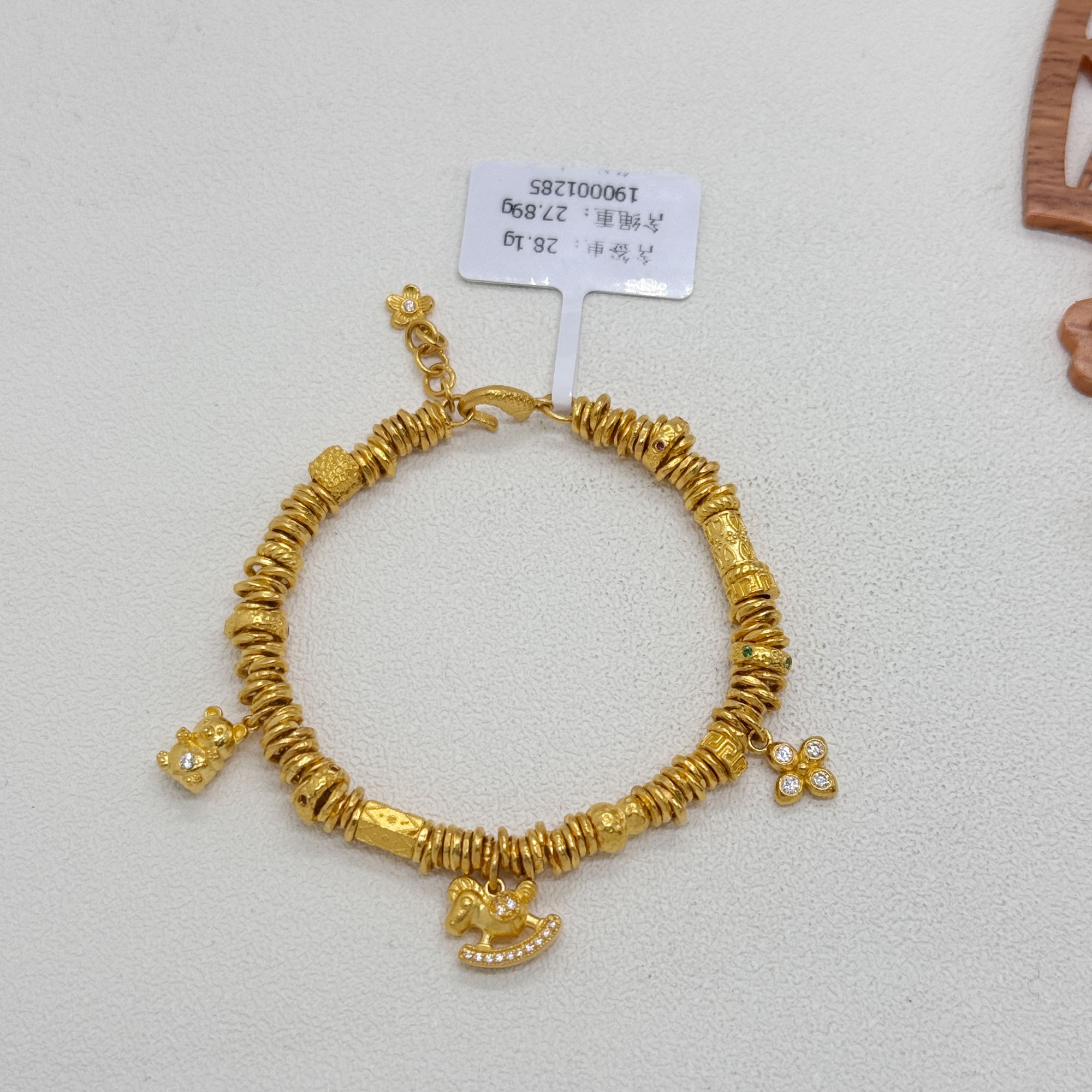 足金999手工盘缠 卡4 14CM 27.85