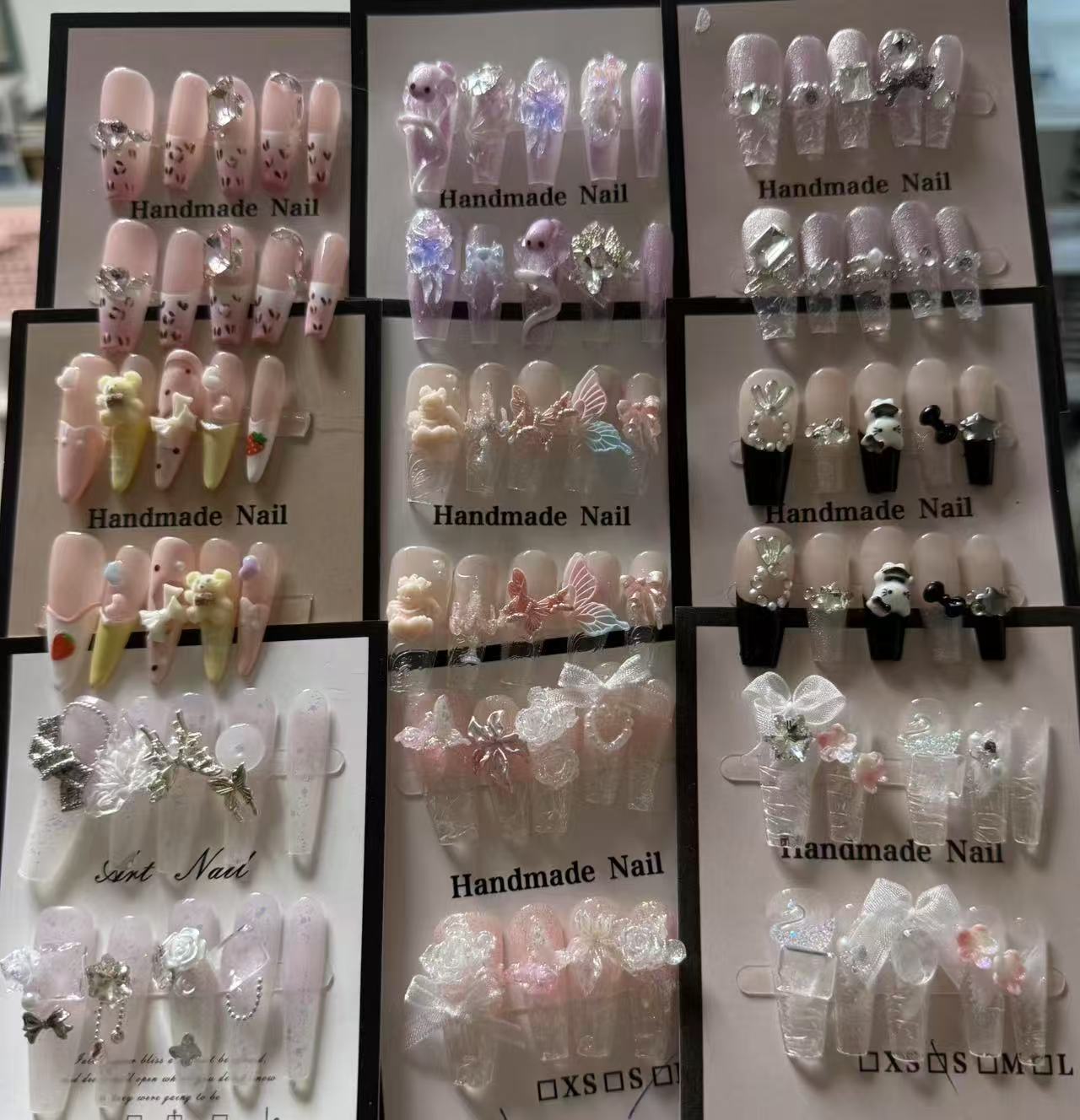 纯手工穿戴甲直播间扣号下单备注编码