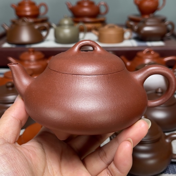 茶壶紫砂全手工制作220cc