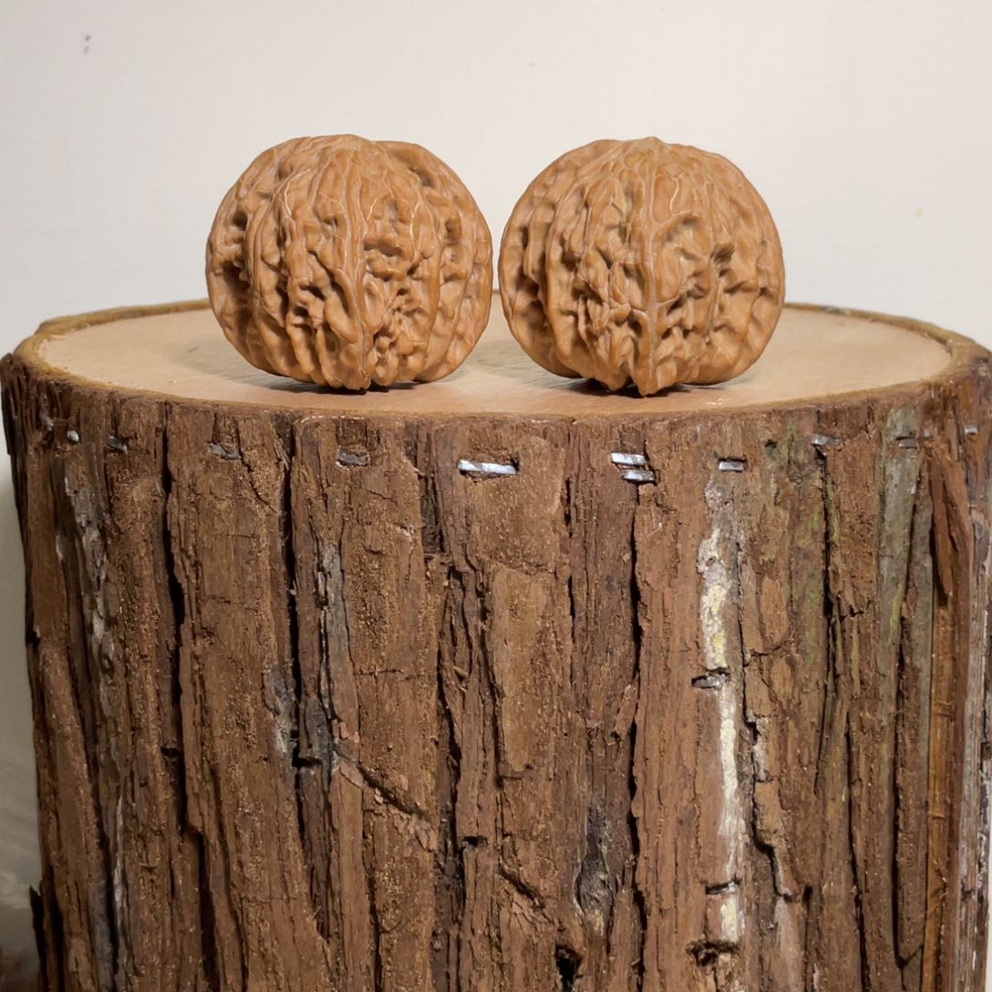 吊坠文玩核桃时**流41正磨一对