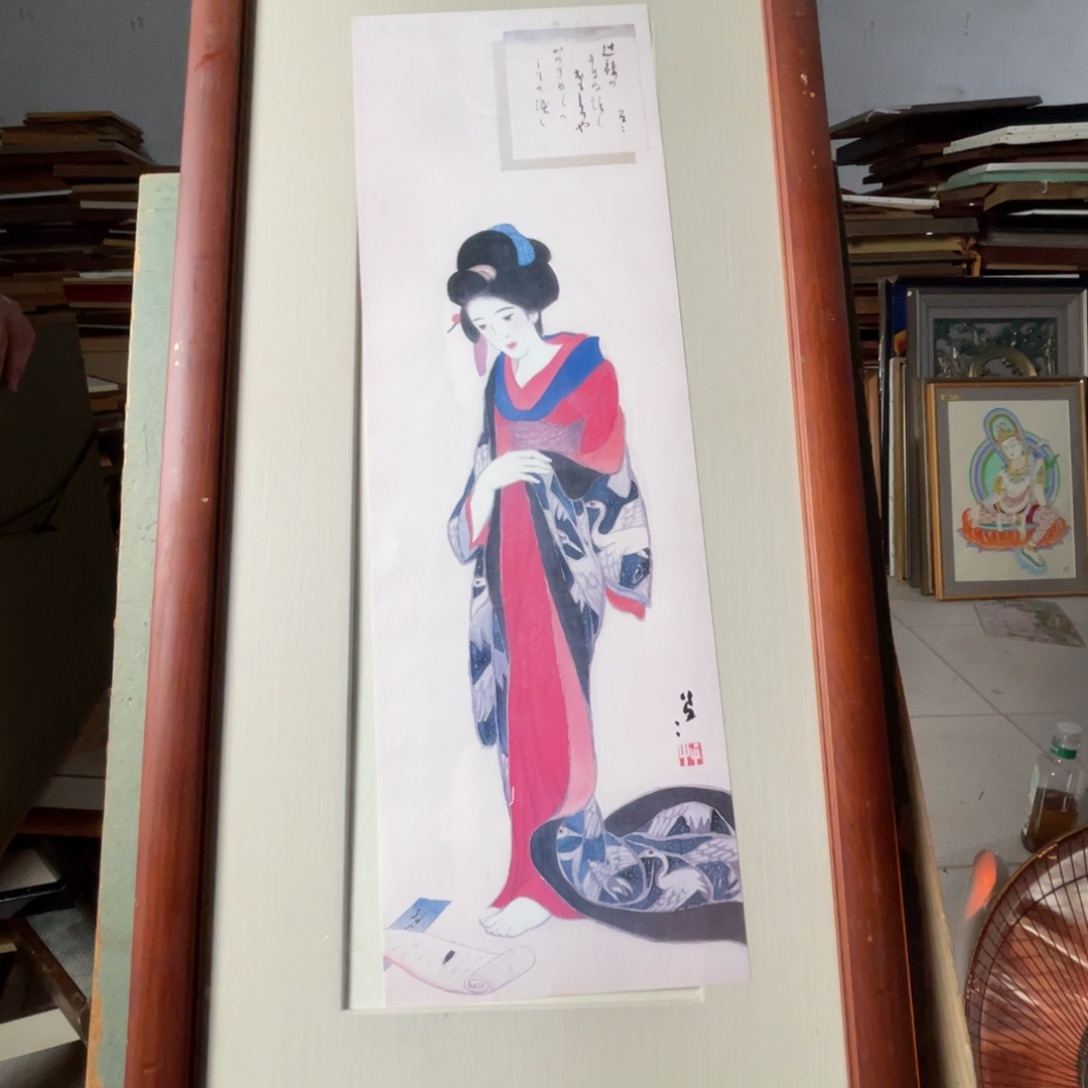 中古框画有些瑕疵看好下单不退不换