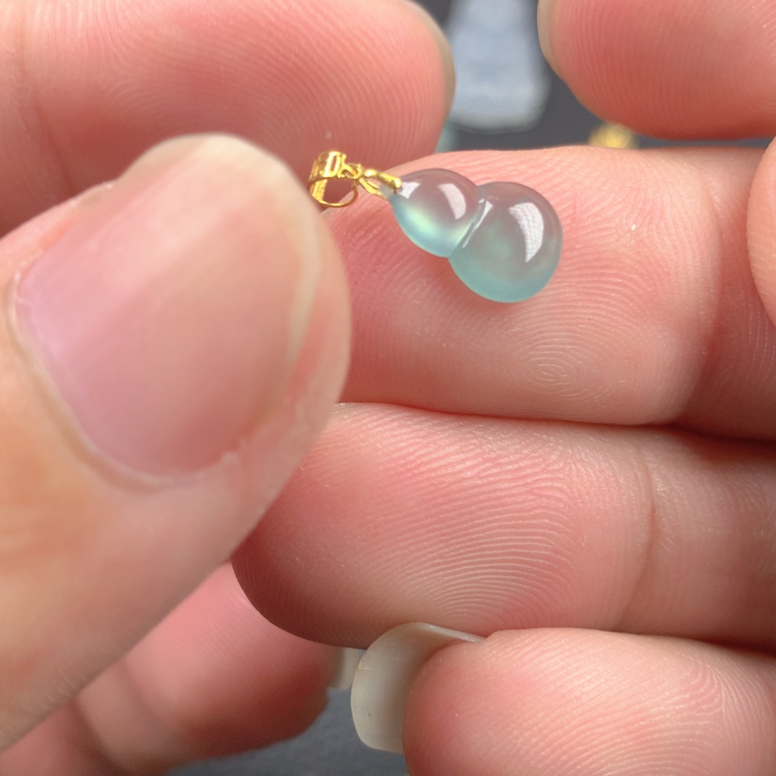 【闪购商品】翡翠18K金镶嵌颈饰翡翠