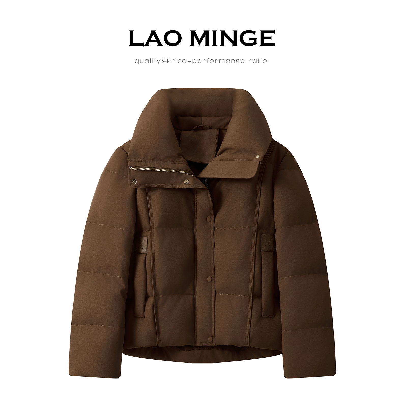 老敏哥 【95白鹅绒】加厚保暖羽绒服新款女气质短款外套ZE003